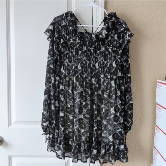 Free People These Dreams Mini Dress Black Women's Small - Picture 4 of 10